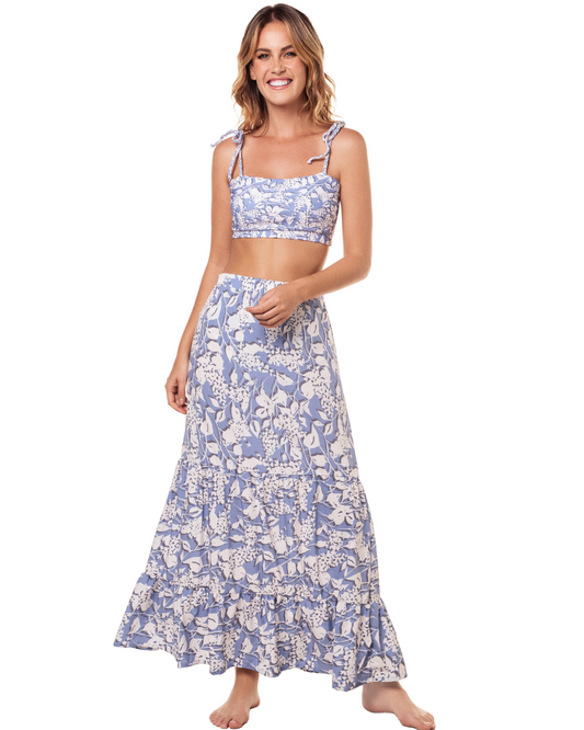 ALANA FLORAL BEACH SKIRT