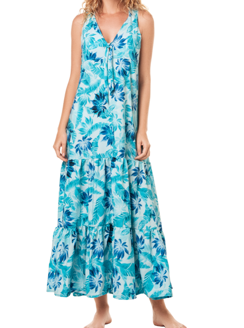 BONAIRE BEACH FLORAL DRESS